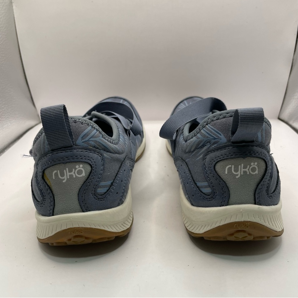 Ryka Kailee Comfort Shoe Textile Blue Fern Design Size women’s 9m arch support - Picture 4 of 7